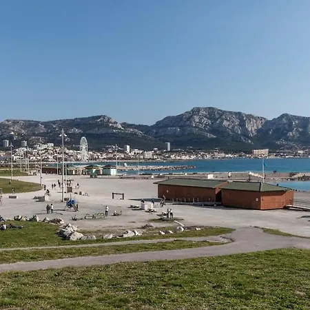 T2 Plage Prado-David, Parc Borely, Parking Privee Marseille Exterior photo